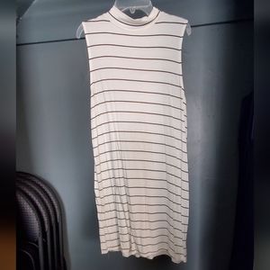White/Black Stripe dress